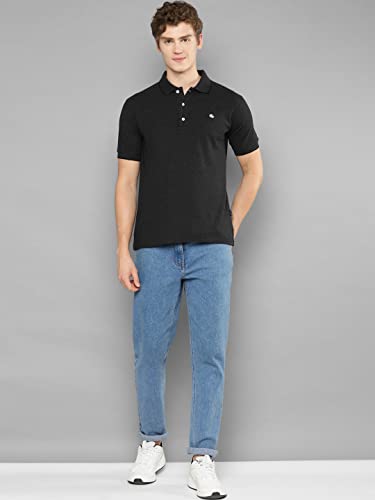 Image of Allen Cooper Solid Pure Cotton Polo Tshirts for Men