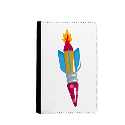 Étui portefeuille de voyage pour passeport fusée univers multicolore