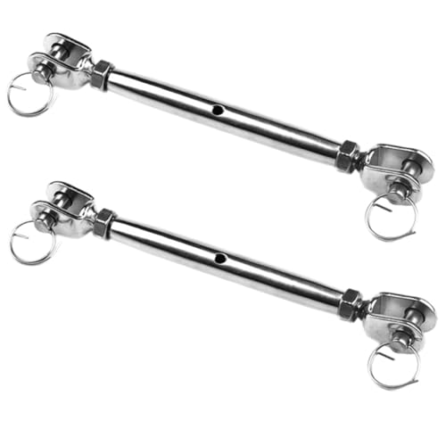 2 piezas Tensores de Cables de Cuerpo Cerrado de Acero Inoxidable para Tensión de Cable - Para Uso Industrial