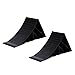 KIMISS Heavy Duty Black Wheel Chock High Stability Tire Blocks for Car Travel Trailers RV