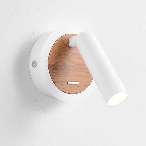 Image of Versatile Wall Lamps for Living Room, Stylish Bedroom Wall Sconces, Wall Mounted Lamp for Reading, Indoor Wall Lights, and Sconce Lighting for Perfect Ambiance (White)