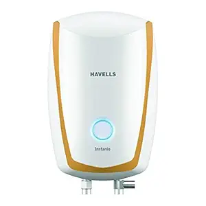 Havells Instanio 3-Litre 3KW Instant Water Heater (Geyser) White Mustard, Wall Mounting