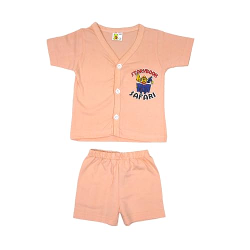 Image of New Born Baby Unisex Breathable Cotton Sleeveless Button Jhabla Dress | Boy & Girl Baby Clothe Size From 3 Months | Jabala Set for New Born | Pack Of 5 Combo