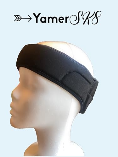 Padded Headband for Figure Skating, Black (Large)3