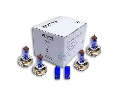 Ampoules HB12 effet xénon auto haute luminosité et feux W5W longue portée