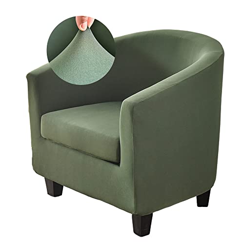 Highdi Sesselschoner Sesselbezug 2-Teilig Weiches Stretch-Spandex Einfarbig Sesselüberwurf Sesselhusse, Tub Chair Covers Cocktailsessel Clubsessel Loungesessel (Armeegrün) Highdi Sesselschoner Sesselbezug 2-Teilig Weiches Stretch-Spandex Einfarbig Sesselüberwurf Sesselhusse, Tub Chair Covers Cocktailsessel Clubsessel Loungesessel (Armeegrün)