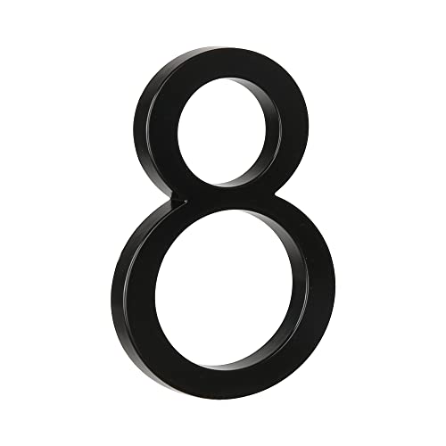 HASWARE 5" Floating House Number for Outside Zinc Alloy Modern Outdoor Address Sign for Yard Street and Mailbox Address Numbers and Letters for House (8