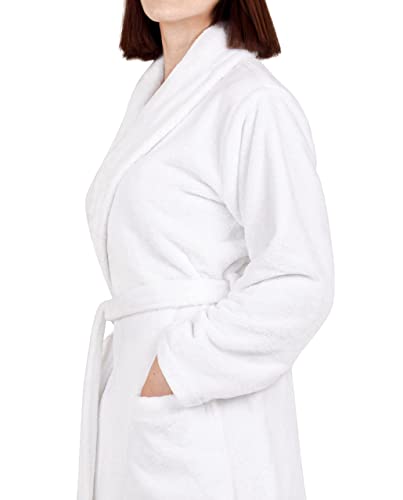 Cotton Paradise Mens and Womens Robe, Warm Fleece Unisex Bathrobes, Plush Couple Robes4