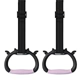 YUVKIN 1 paio Set di anelli da ginnastica per bambini, cinghie regolabili, anelli da allenamento, anelli calisthenics, per la casa