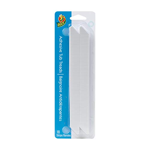 Duck Brand 663138 Adhesive Tub Tread Strips, .75 x 8.5-Inch Each, 18 Pack