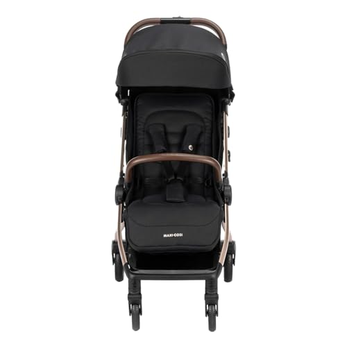 Image of Maxi-COSI Eva Lightweight Baby Stroller, 0-4 Years, Automatic One-Hand Fold, Flat Recline, Carry Strap, Puncture-Proof Wheels,5-Point Harness, Mosquito Net, Bumper Bar, Compact &Travel-Friendly Pram
