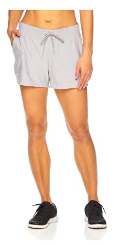 Short de but Reebok anti-transpiration femme argenté chiné en L