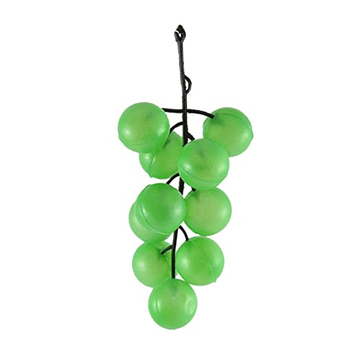 Ruilogod Supermercado de plástico Restaurante Artificial de la Planta de UVA Ornamento 2 PCS Verde Claro