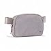 Pander Belt Bag for Women, Fashion Waist Packs, Crossbody Bags with Adjustable Strap (Light Grey).