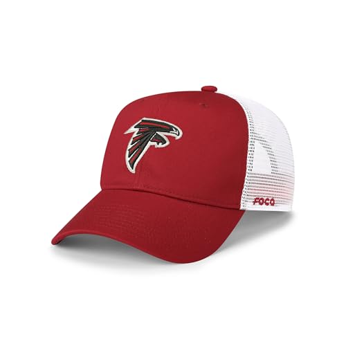 FOCO Atlanta Falcons NFL Primary Logo Trucker RF Cap - Dark Red