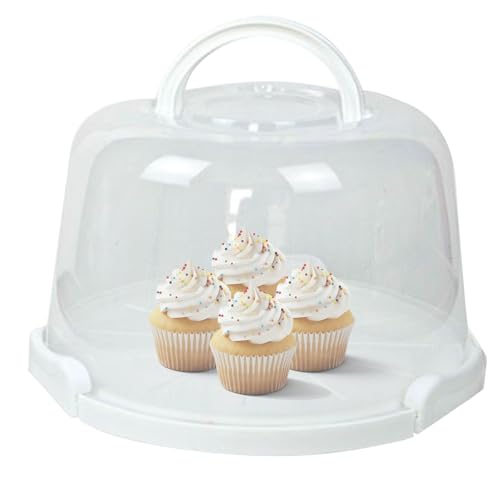 Cake Transport Container - Tragbare Pizzabehälter, Cupcake Transport Box | Reiseträger, Bäckerei Lagerbehälter, Dessert Transportkoffer Für Hochzeits Reise Bäckerei Dessert Partyveranstaltungen