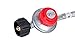 GasSaf 4FT 10 PSI Adjustable High Pressure Propane Regulator with Hose,1/8