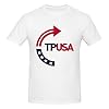 bamgen RIP Charlie Kirk T-Shirt Turning Point USA Tpusa Faith Men's Short Sleeve X-Large White