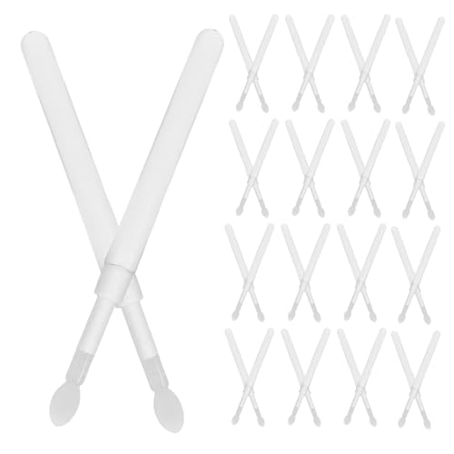 Pinceaux à lèvres en silicone avec couvercle réutilisables blancs lot de 60