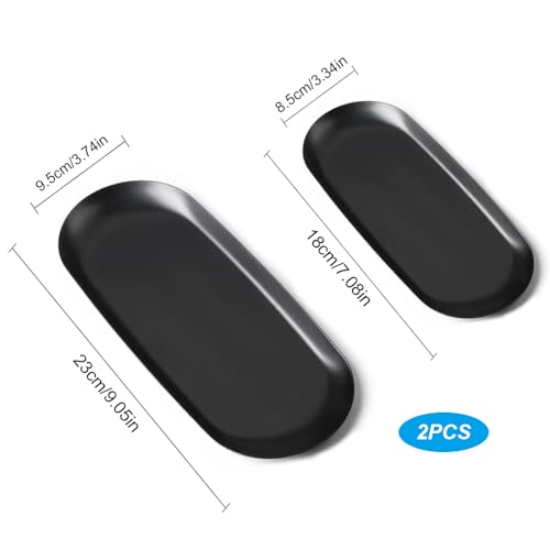 2pcs Stainless Small Tray, Oval Trinket Tray - Image 2