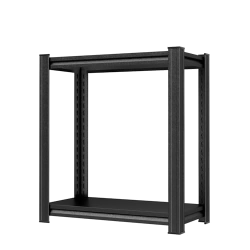 BEESTMUEBLE 12 Deep Shelving Unit,2 Tier Metal Shelving Unit,Small Pantry