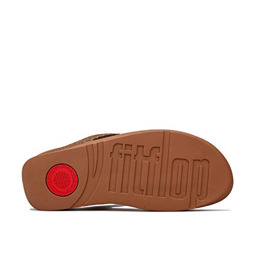 Image of FitFlop Women's LULU Suede Toe-Post Sandals | Lightweight Summer Walking Sandals with Cushioned Comfort, Arch Support & Grip