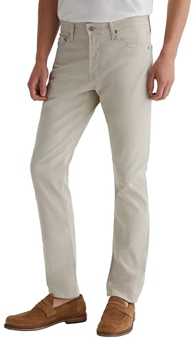 AG Adriano Goldschmied Men's Everett Slim Straight Sueded Sateen Pant4