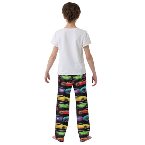 Pajama Bottoms, Pajamas Pant Sport Cars Lounge Wear Casual Cartoon Colorful Sleep Long Pants Soft Pjs Sleepwear3