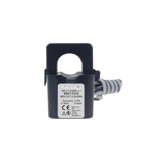 Transformador de corriente núcleo dividido ESCT-TU10 de 50 A y 333 mV CT