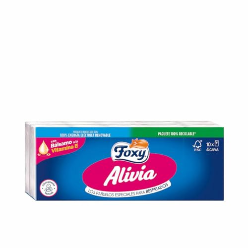 Foxy Pañuelos de Papel Alivia 10 x 9 uds