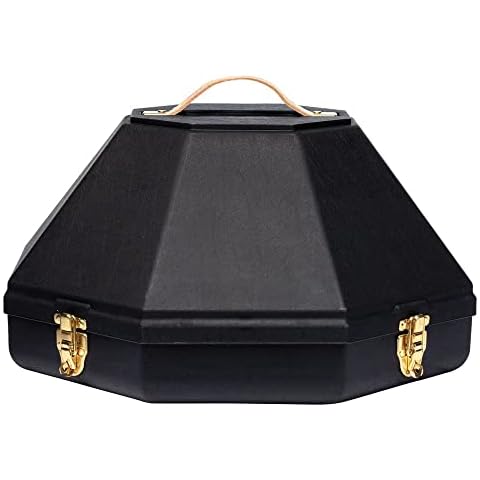 Schneiders Large Western Hat Can | Ultimate Protection for Your Western Hat | Adjustable for Perfect Fit | Includes Mirror | Robust, Airline-Friendly Design | Color Black Cover