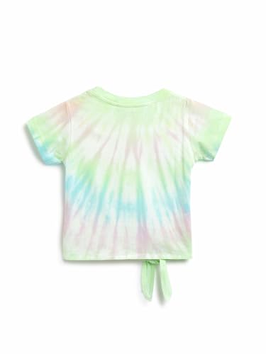 Image of Tales & Stories Baby Girl's Tie Dye Printed Pink Cotton T-Shirt-430227