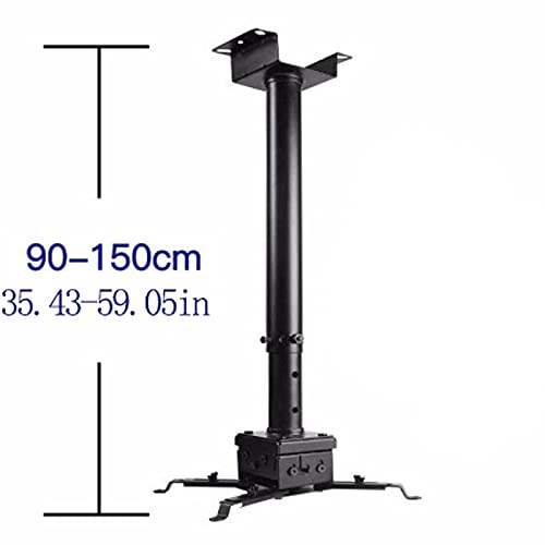 Soporte de trípode para proyector universal ajustable en altura y ángulo para oficina y casa color blanco miniatura 2