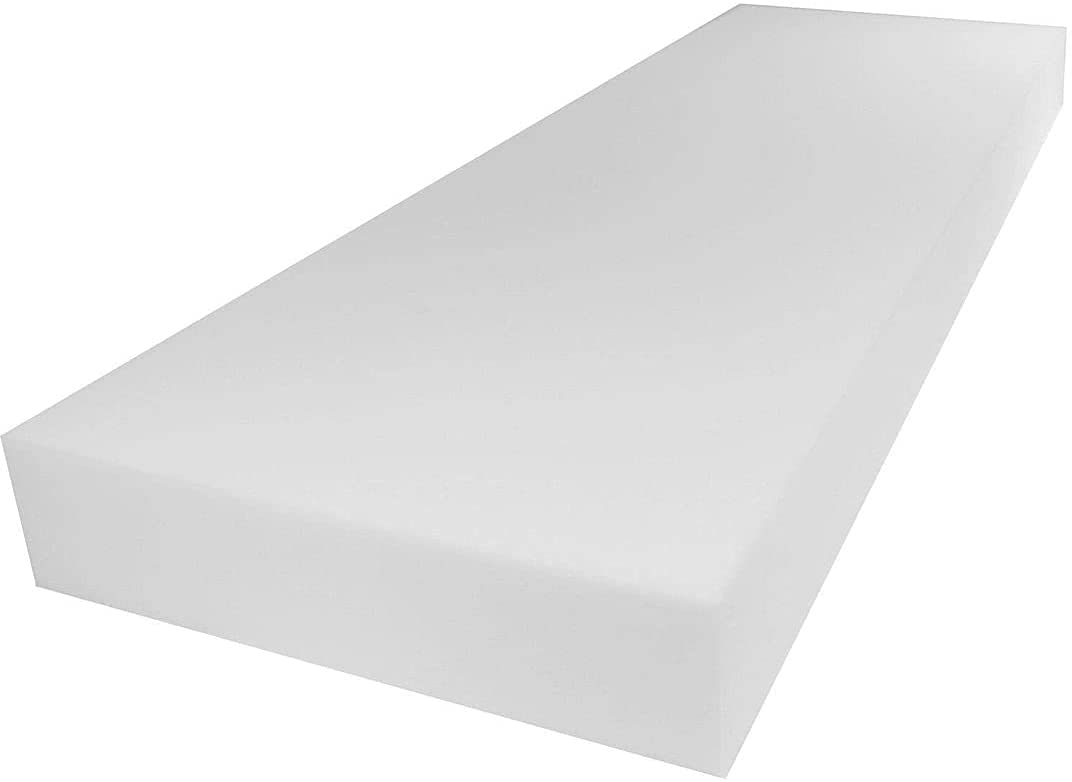 Pinkfairy Upholstery High Density 24" Width x 72" Length, Home or Commercial Use Seat Replacement Cushion-Made in UK Foam (3x24x72 Inch)