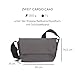 Zwei Unisex Umhängetasche Cargo CA40 kleine wasserfeste Tasche 1 Liter aus leichtem Hydroflex, Schlüsselband, verstellbarer Gurt, sportliche Crossbody-Bag für Damen Herren & Teenager (stone)