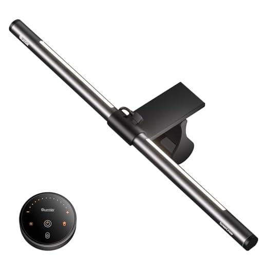 Quntis Lámpara Monitor con Retroiluminadas, 40cm Luz de Monitor USB con Control Remoto y Regulación Continua, Protección Ocular Lámpara de Escritorio para Monitor para el Hogar Oficina Estudio