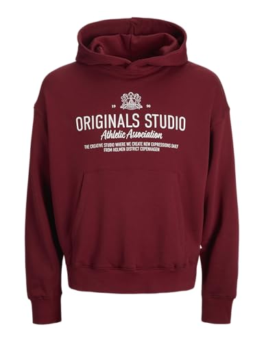 Sweat à capuche Jorcambridge Jack & Jones pour homme en coton noir