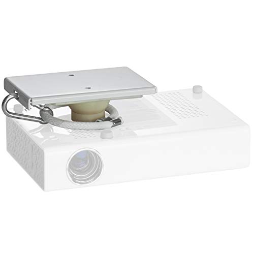 celexon Mini Beamer Decken-Halterung Multicel Pico weiß | neig- & schwenkbarer Halter mit 360° Rotation, Stativgewinde und 3cm flachem Deckenabstand | ideal für Pocket Projektoren | Tragkraft max. 2Kg