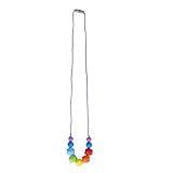 Baby Teething Necklace, Food Grade Silicone Beads Baby Toys Teether Reduces Chewing Biting for Sensory Kids(1)