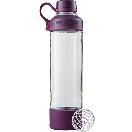 BlenderBottle Heren Mantra Glass Shaker, Pruim, 590 ml