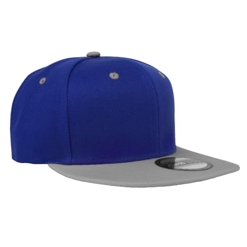 Image of Gelante Snapback Hats for Men - Flat Bill Brim Baseball Cap Hat - Plain Blank Adjustable