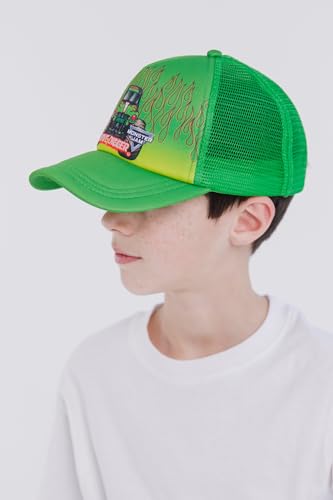 Monster Jam Grave Digger El Toro Loco Megalodon Mesh Adjustable Snapback Baseball Cap One Size3