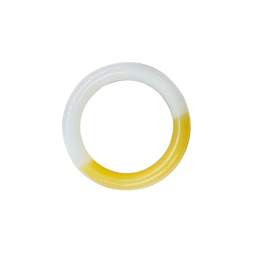 Bracelet jonc jade blanc 62-63mm : offrez un cadeau d'anniversaire unique symbole de richesse