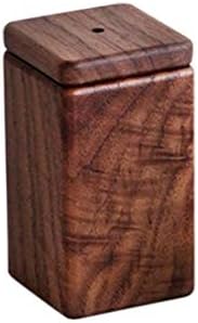 Black Walnut Toothpick Holder Storage Box Wood Cotton Swab Storage Holder Toothpick Container Box Home Table