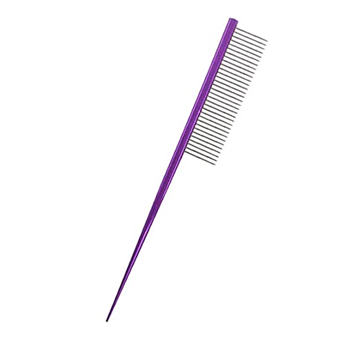 Pet Grooming Comb Rat Tail Comb Cat Hair Trimmer Combs Dog Hairstyle Comb Float Hair Removal Dematting for Cat & Dogs…