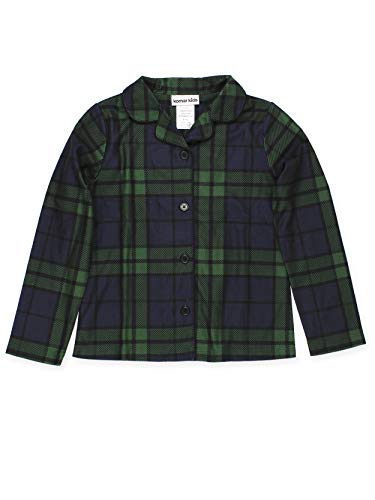 Komar Kids Holiday Green Plaid Big Girls 2pc Coat Pajamas3