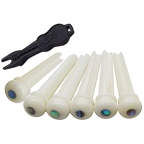 Alnicov Bone Bridge Pins with Abalone Dot Cover