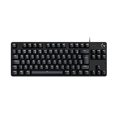 Teclado Mecânico Gamer Logitech G413 TKL SE com Layout ABNT2, Iluminação Branca e Teclas Mecânicas Tactile, Anti-ghosting, Compatível com Windows, macOS - Preto