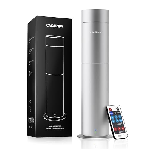 Diffuser Waterless Scent Machine with Remote (Silver)