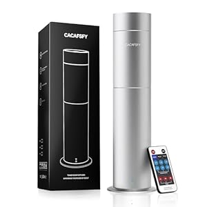 Diffuser-Waterless Scent Diffuser Machine-Diffusers for Home-Essential Oil Diffusers-Studio Scent Diffuser-Waterless-Large Room-Cold Air-Office Fragrance-Remote Control (Silver)